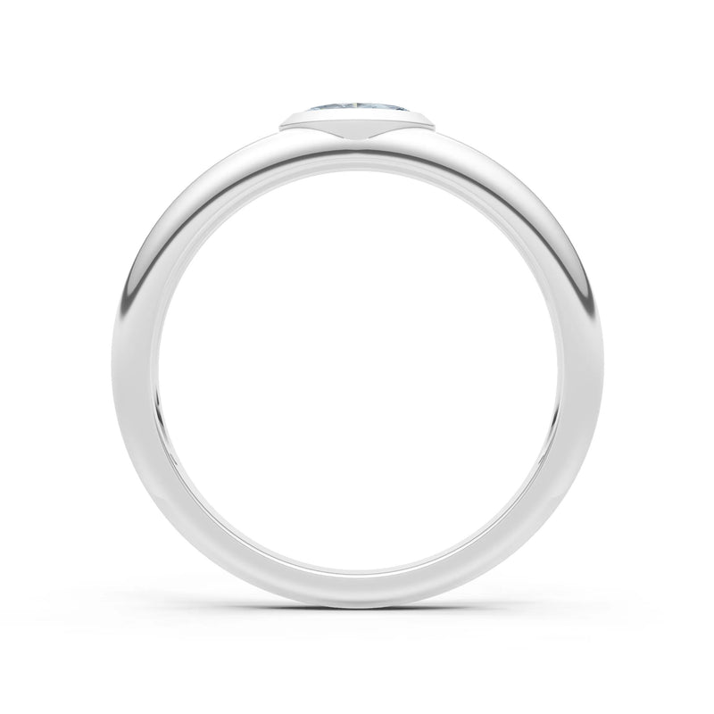 Marquise Cut Bezel Set Signet