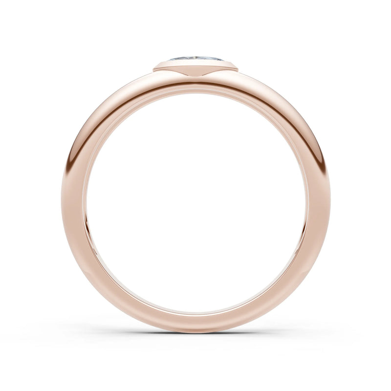Marquise Cut Bezel Set Signet