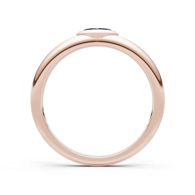 Marquise Cut Bezel Set Signet