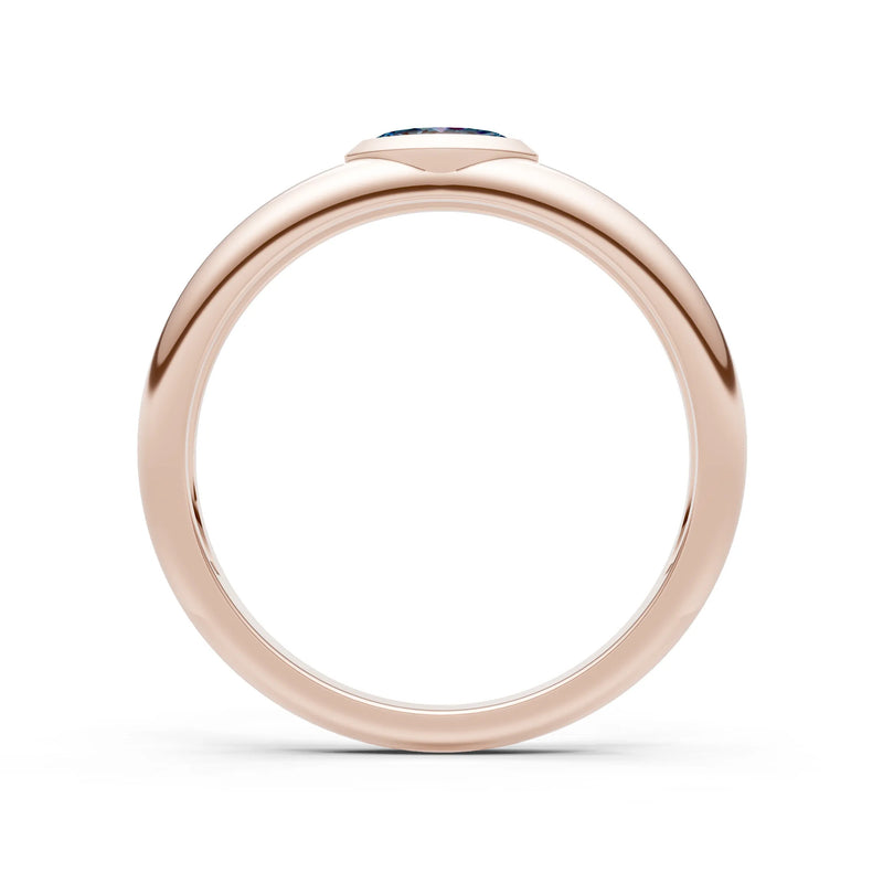 Marquise Cut Bezel Set Signet