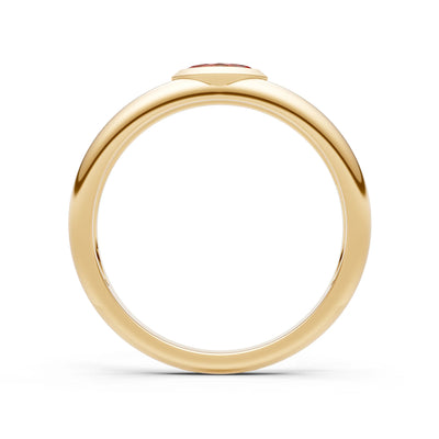 Marquise Cut Bezel Set Signet