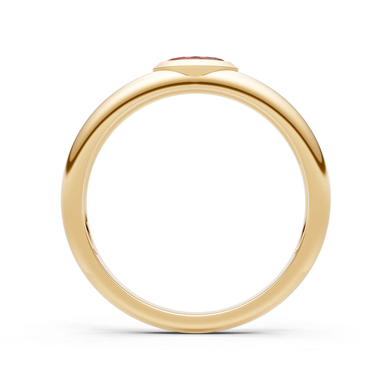Marquise Cut Bezel Set Signet