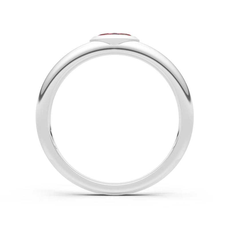 Marquise Cut Bezel Set Signet