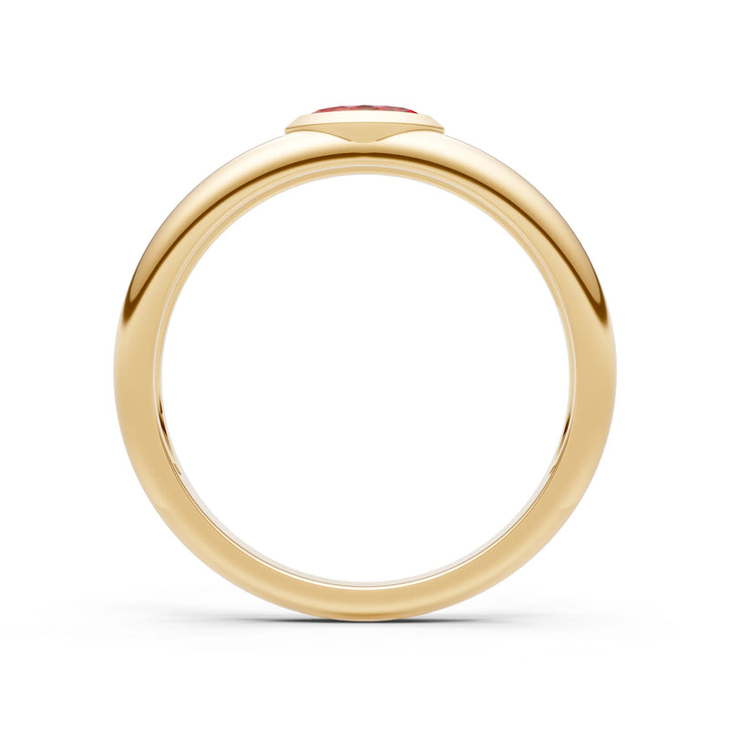 Marquise Cut Bezel Set Signet