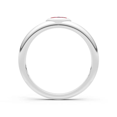 Marquise Cut Bezel Set Signet