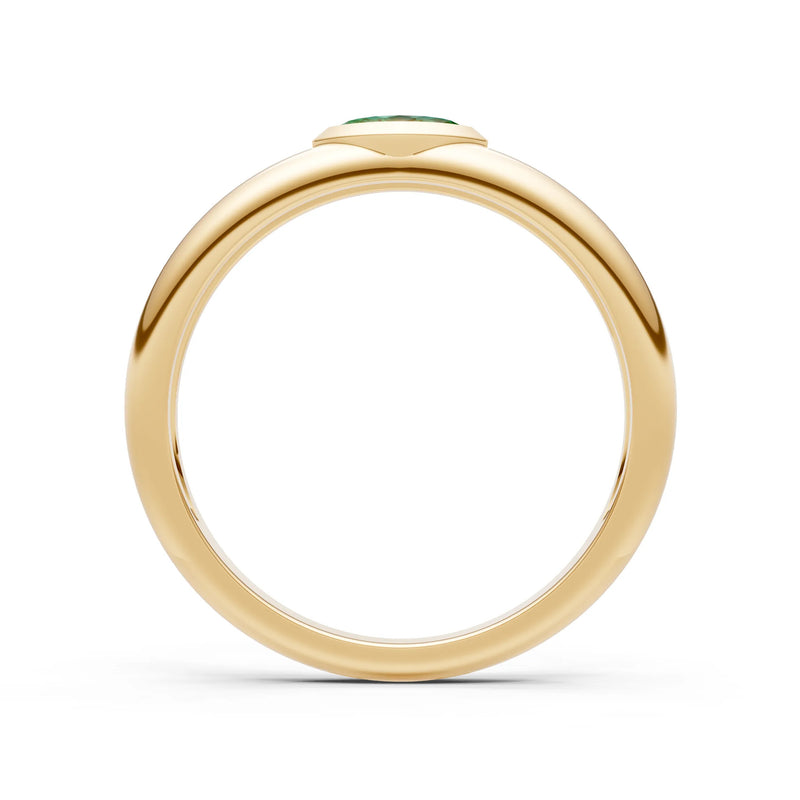 Marquise Cut Bezel Set Signet