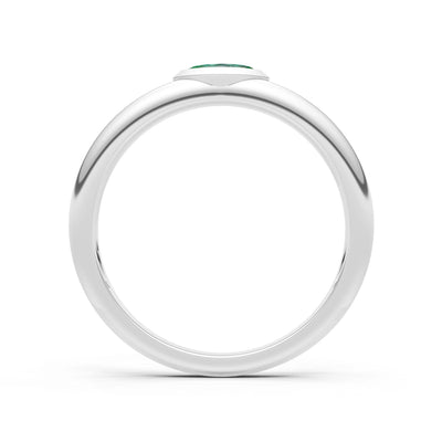 Marquise Cut Bezel Set Signet