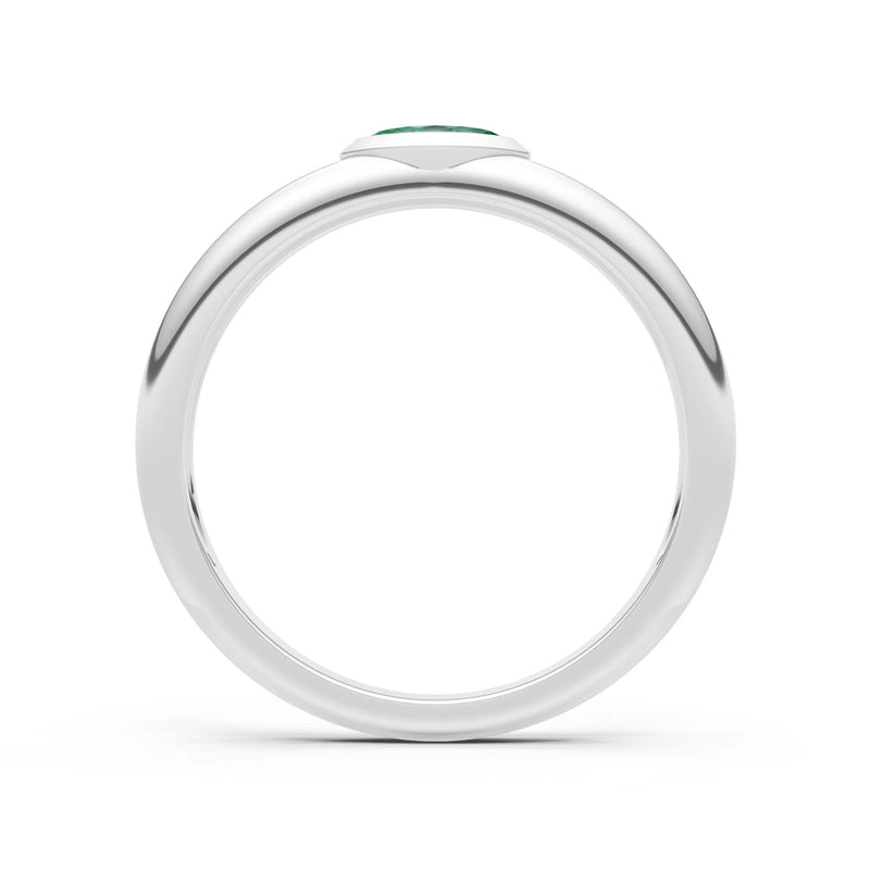 Marquise Cut Bezel Set Signet