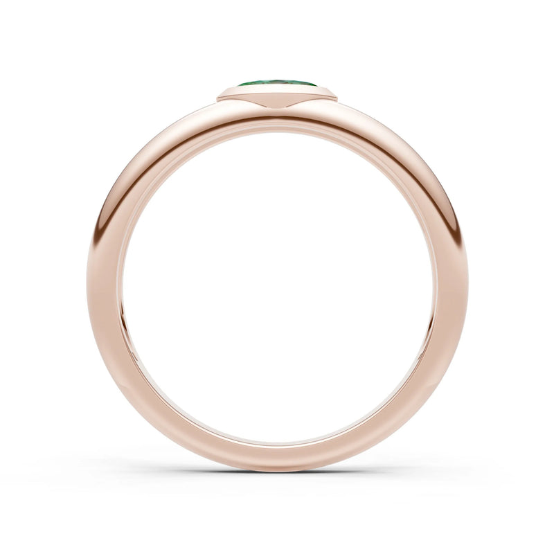 Marquise Cut Bezel Set Signet