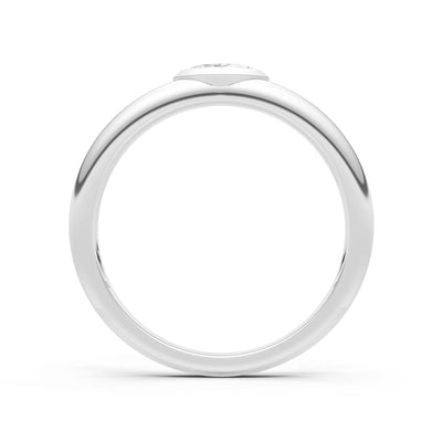 Marquise Cut Bezel Set Signet