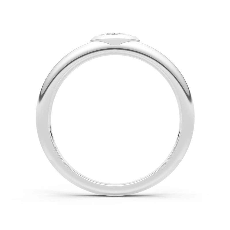 Marquise Cut Bezel Set Signet