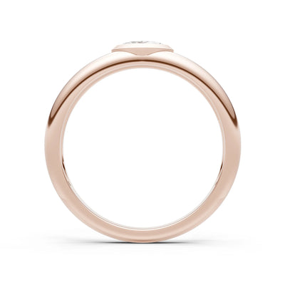 Marquise Cut Bezel Set Signet