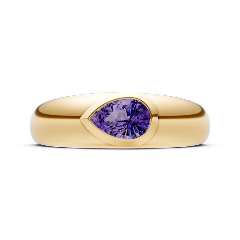 Bezel Set Signet - Pear