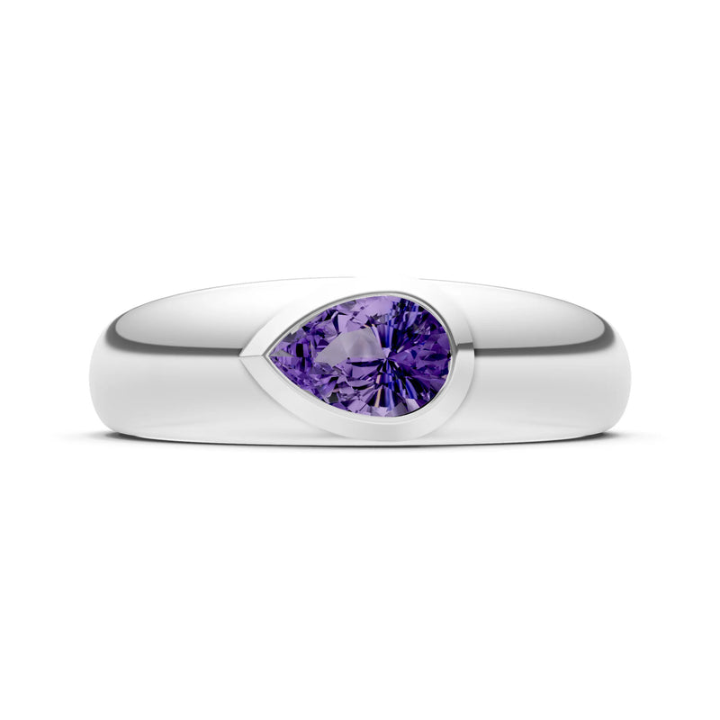 Bezel Set Signet - Pear