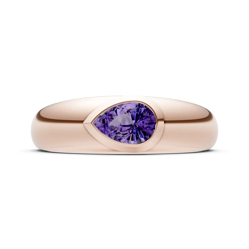 Bezel Set Signet - Pear