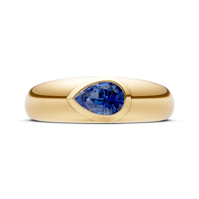 Bezel Set Signet - Pear