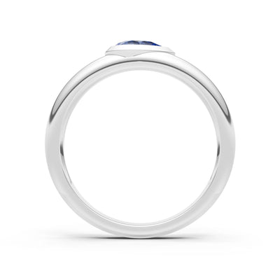 Bezel Set Signet - Pear