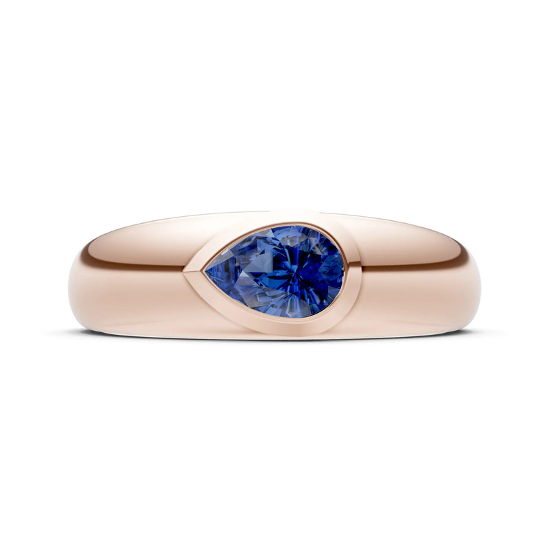Bezel Set Signet - Pear