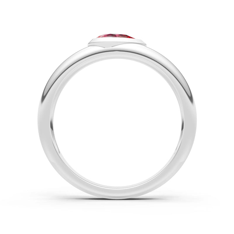 Bezel Set Signet - Pear