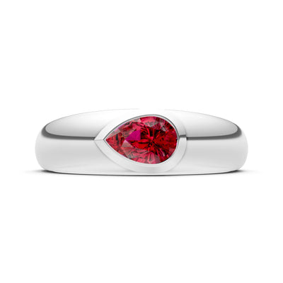 Bezel Set Signet - Pear
