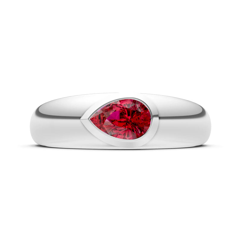 Bezel Set Signet - Pear