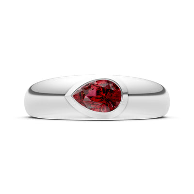 Bezel Set Signet - Pear