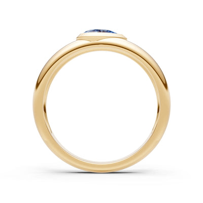 Bezel Set Signet - Pear