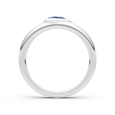 Bezel Set Signet - Pear