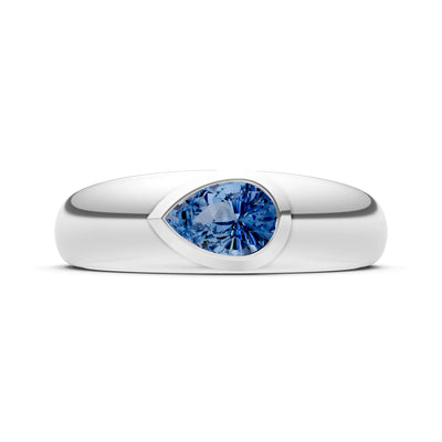 Bezel Set Signet - Pear