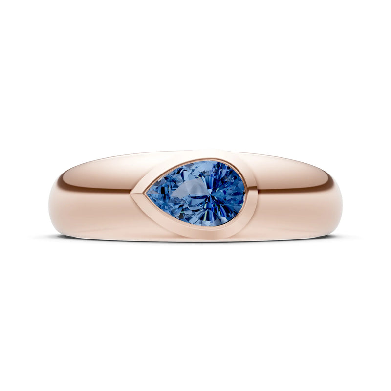 Bezel Set Signet - Pear