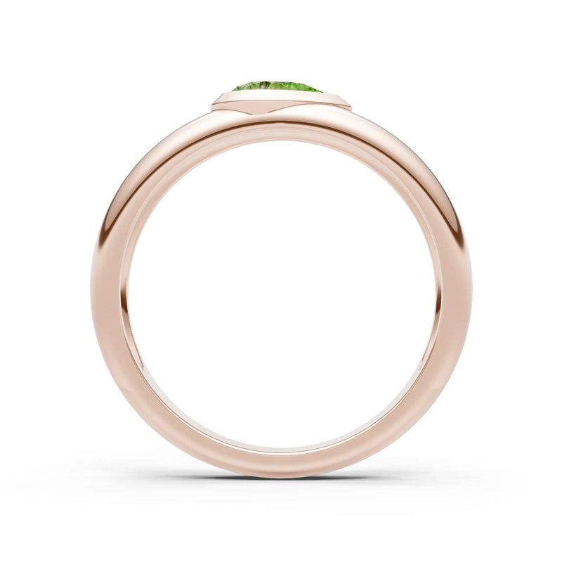 Bezel Set Signet - Pear