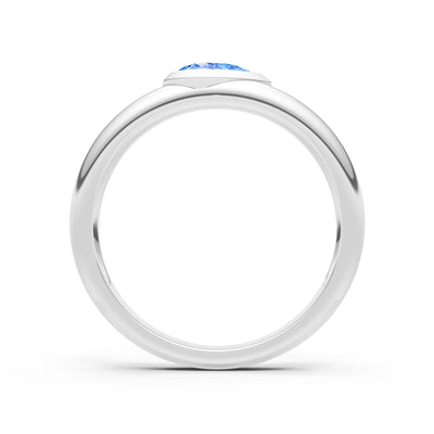Bezel Set Signet - Pear