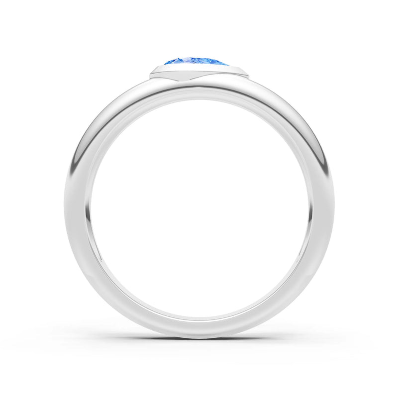Bezel Set Signet - Pear
