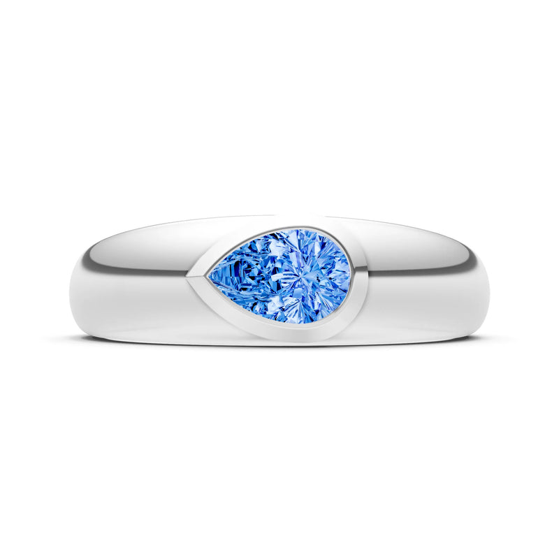 Bezel Set Signet - Pear