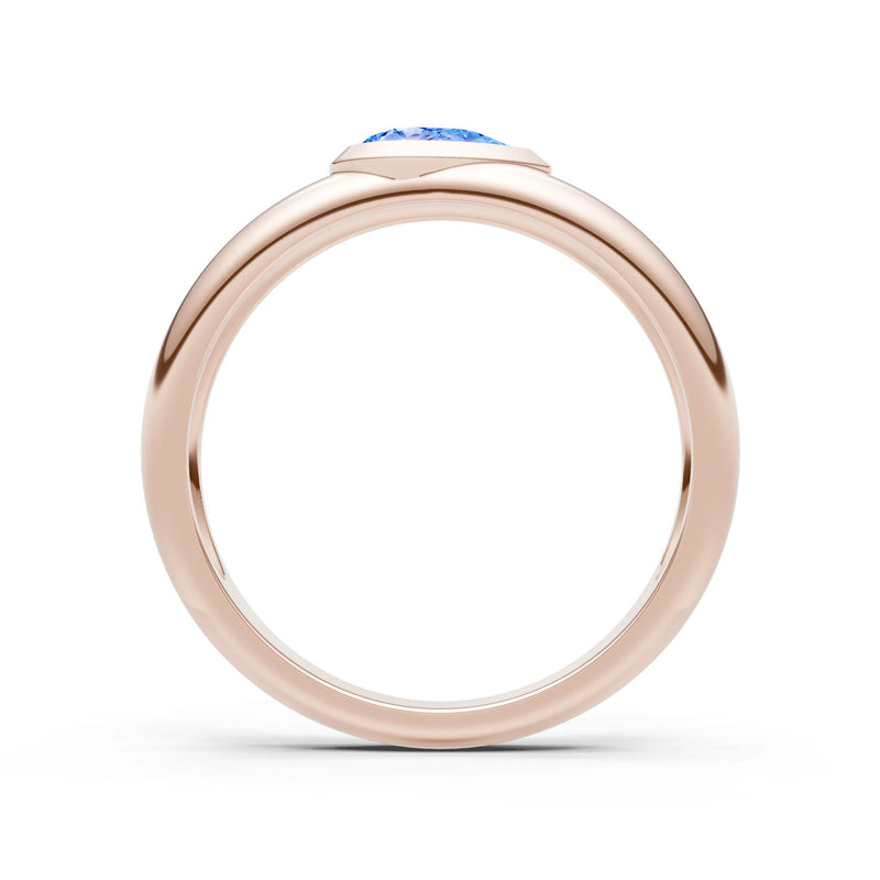 Bezel Set Signet - Pear