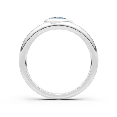 Bezel Set Signet - Pear