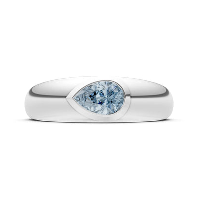 Bezel Set Signet - Pear