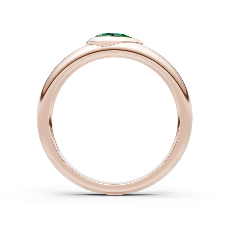 Bezel Set Signet - Pear