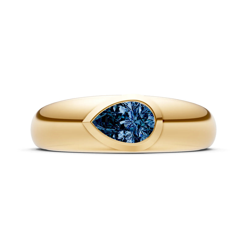 Bezel Set Signet - Pear
