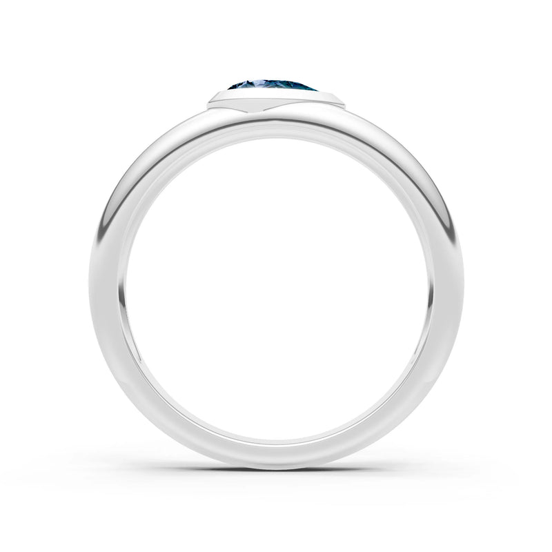 Bezel Set Signet - Pear