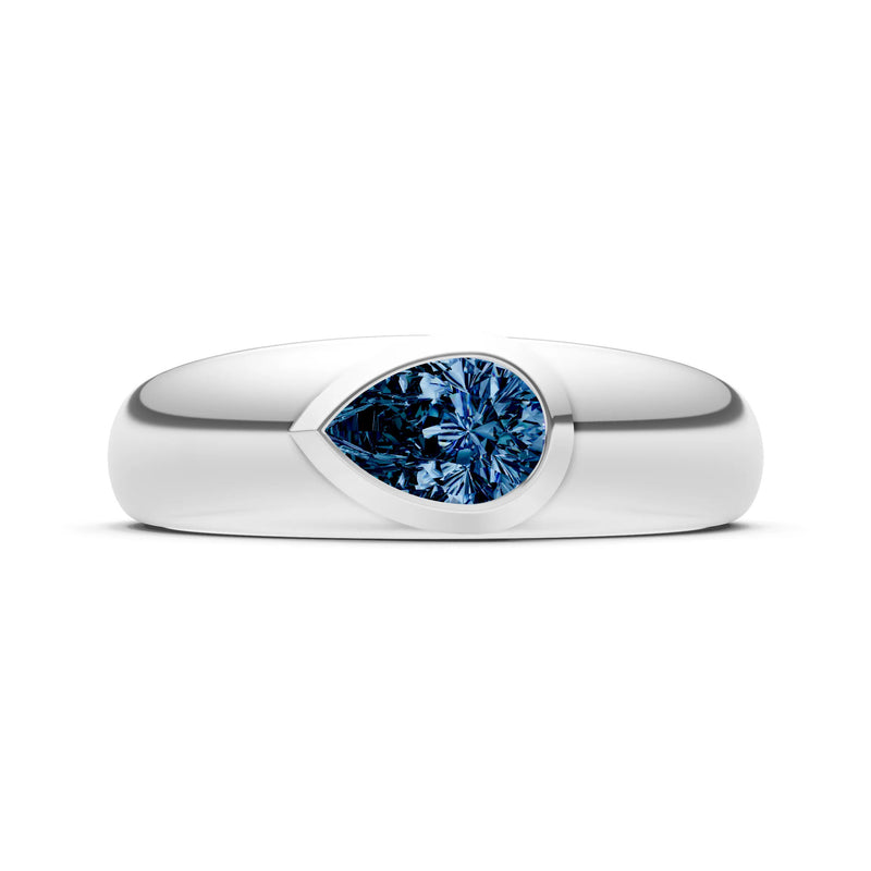 Bezel Set Signet - Pear