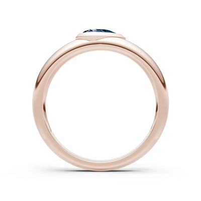 Bezel Set Signet - Pear