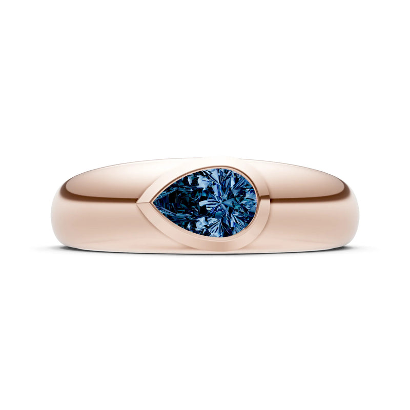 Bezel Set Signet - Pear