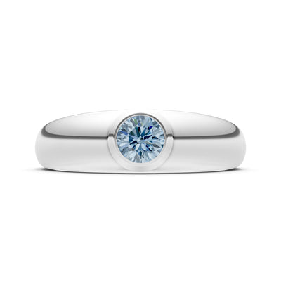 Round Gemstone Bezel Set Signet