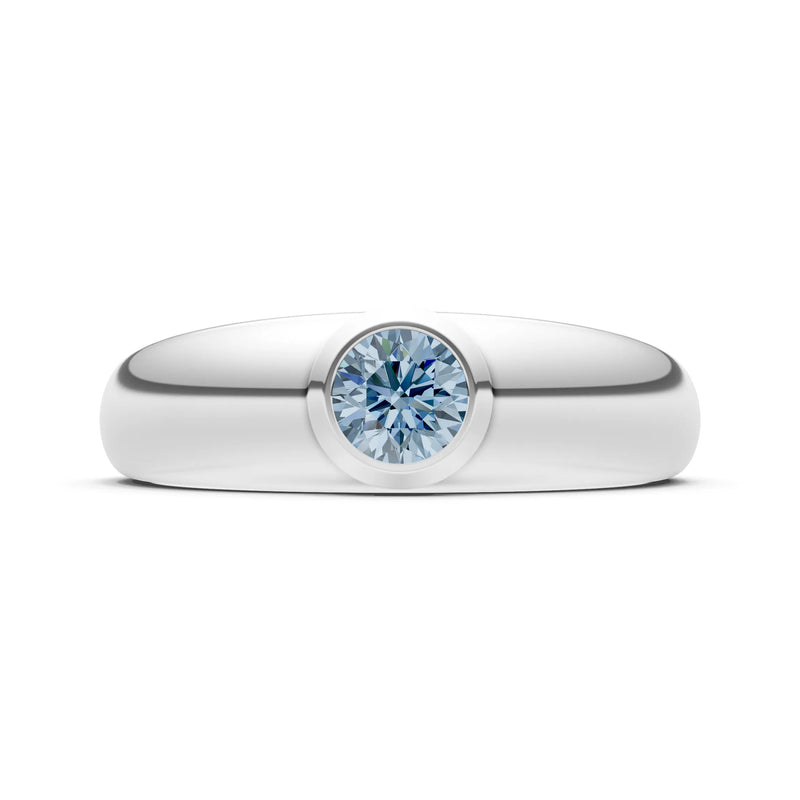 Round Gemstone Bezel Set Signet