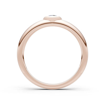 Round Gemstone Bezel Set Signet