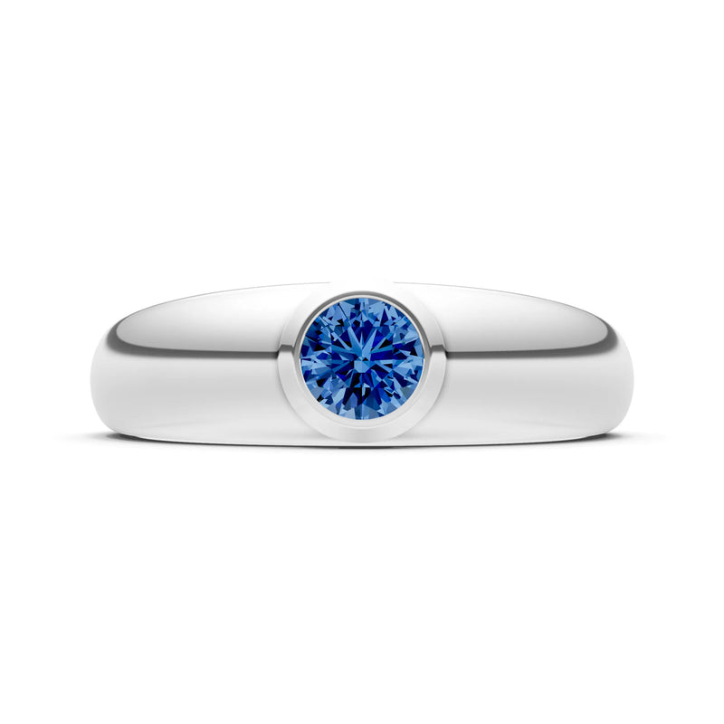 Round Gemstone Bezel Set Signet