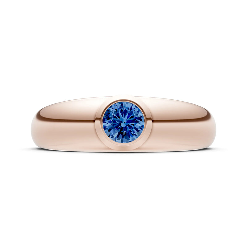 Round Gemstone Bezel Set Signet
