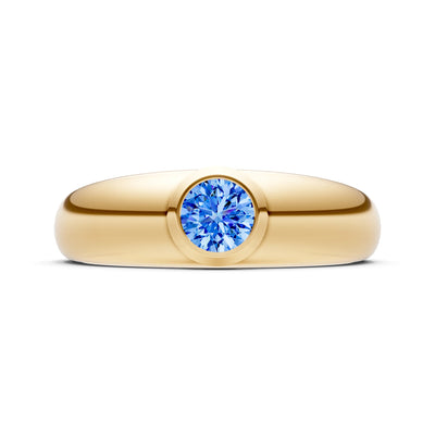 Round Gemstone Bezel Set Signet