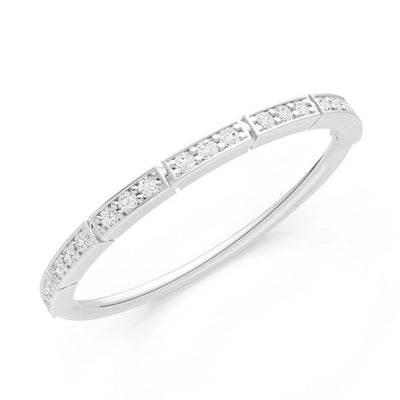 Round Gemstone Dainty Half Eternity Stacking Band